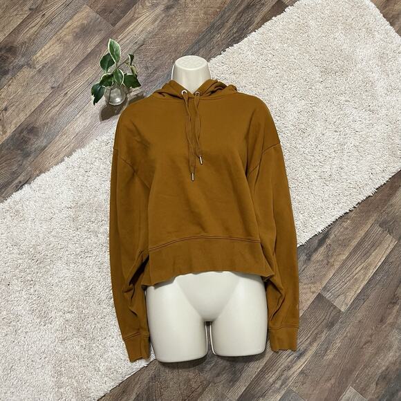 CALIA by Carrie Underwood Tops - Calia by Carrie Underwood Bronze Topaz Oversized Everyday Fleece Boxy Hoodie
